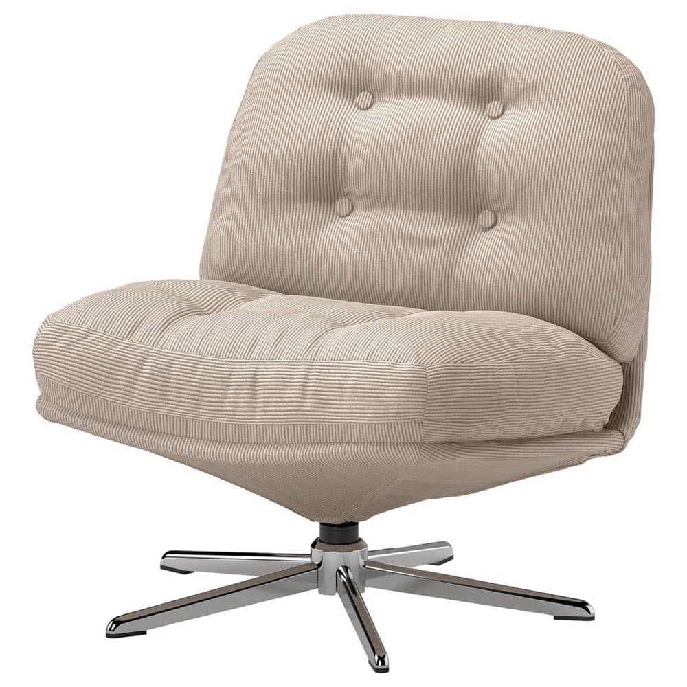 Curved Velvet Armchair
