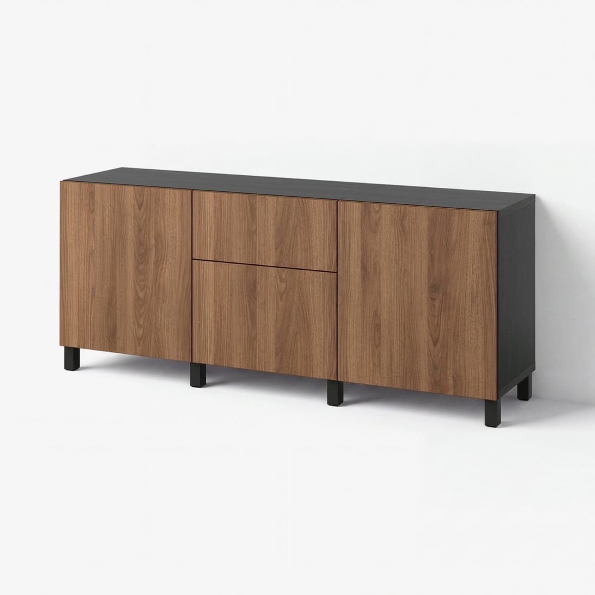 Walnut Sideboard Credenza
